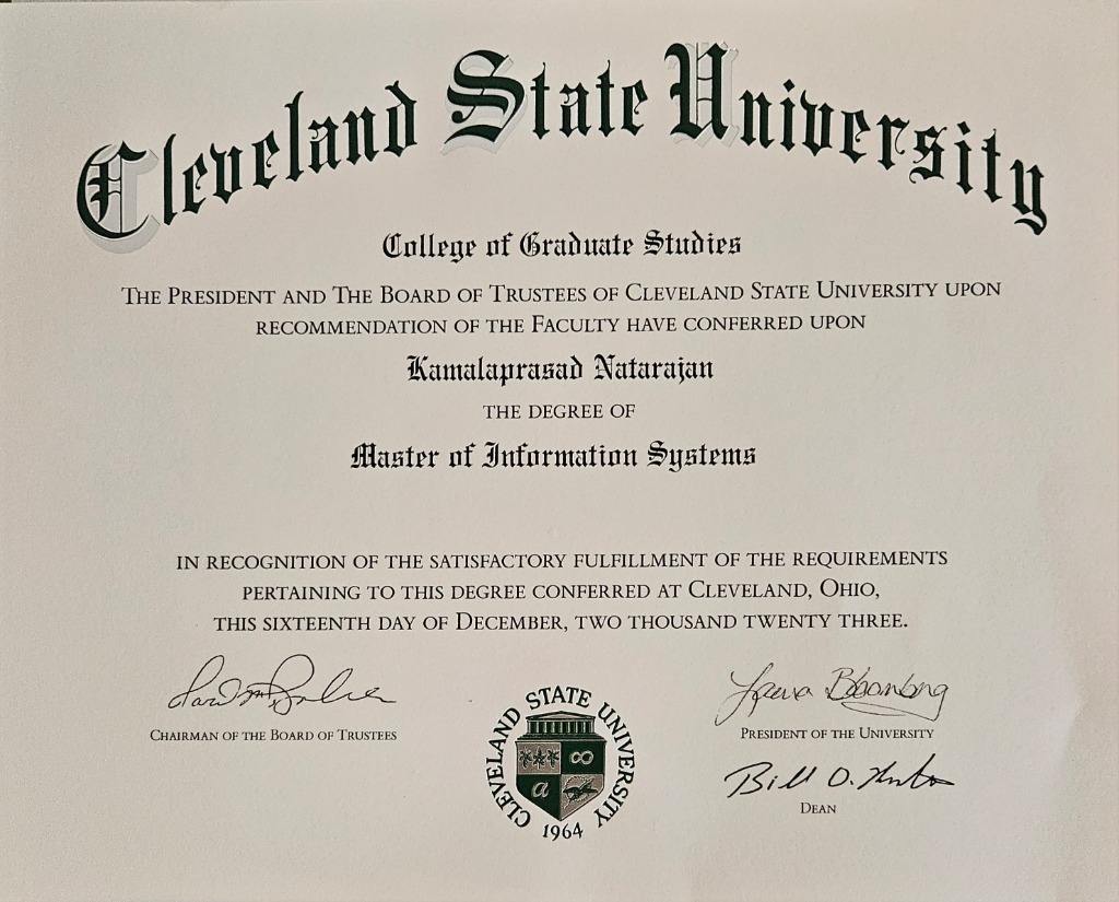 Master of Information Systems