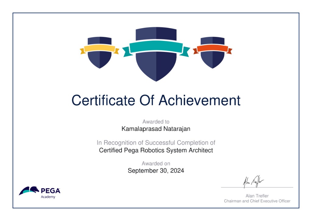 Certified Pega Robotics System Architect