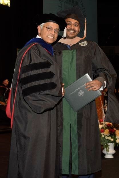 Graduation with Professor